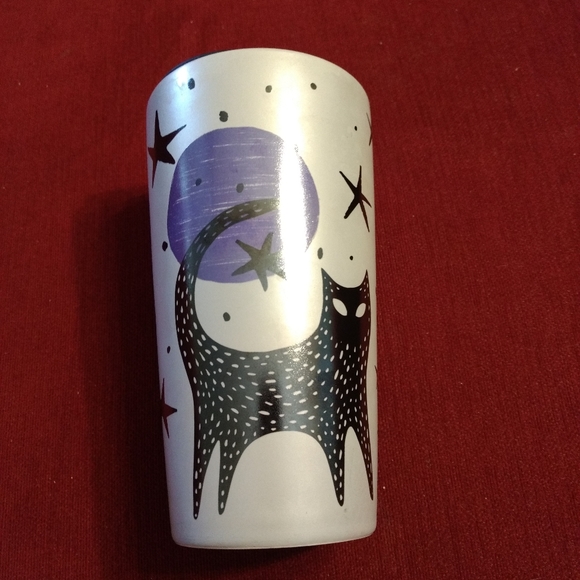 Starbucks 2020 Halloween Gray Night Cat Ceramic Double Wall Tumbler 12oz. - Picture 8 of 8